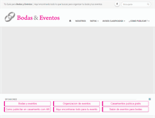 Tablet Screenshot of bodas-eventos.com.ar